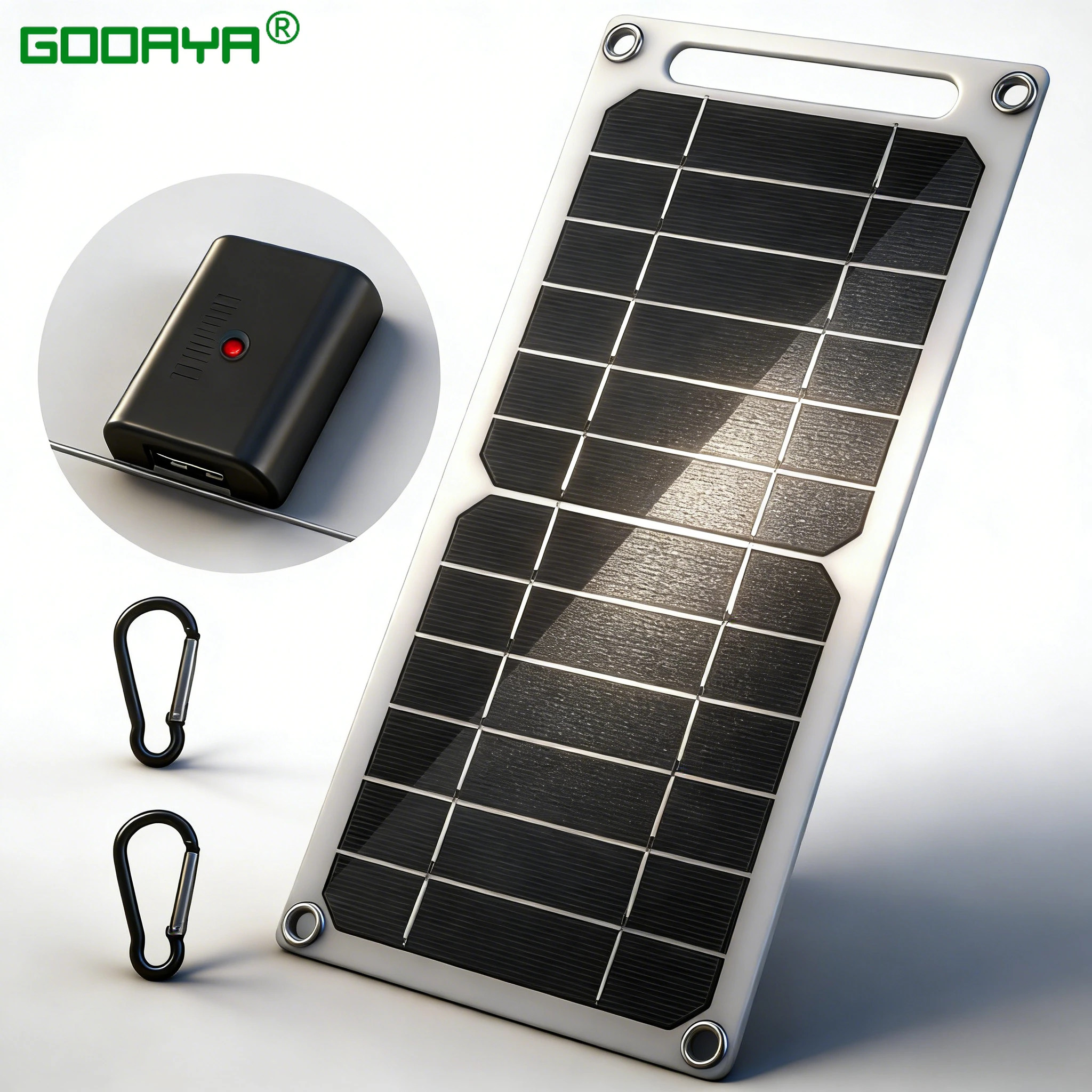 Solarpanel Power USB Wasserdicht Outdoor Wandern Camping Tragbare Zellen Batterie für Handy Lade Bank Lade Panel