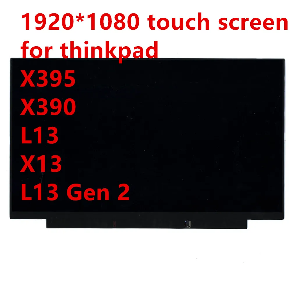 Original para Lenovo Thinkpad X395 X390 L13 X13 Tela Lcd Fhd Ips Toque B133hak02.2 02hl707 02hl706 02hl714 5d10w87108 Novo