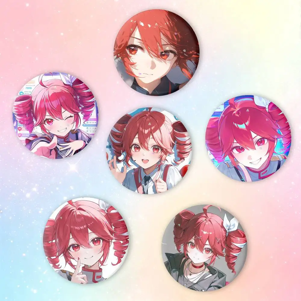 Cute Virtual Singer Kasane T-Teto Button Pins Backpack Clothing Decor Brooch Badge Jewelry Gifts for Kids