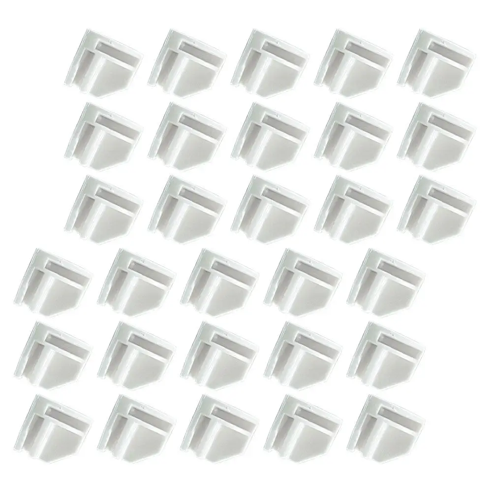 50Pcs Half Round Buckles Plastic Modular Cube Connectors Flexible Wire Shelf Organizer Easy Assembly Shoe Cube Fixing Clips