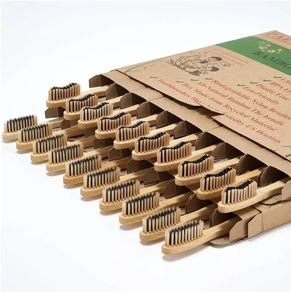 20 Bamboo Toothbrus… - image