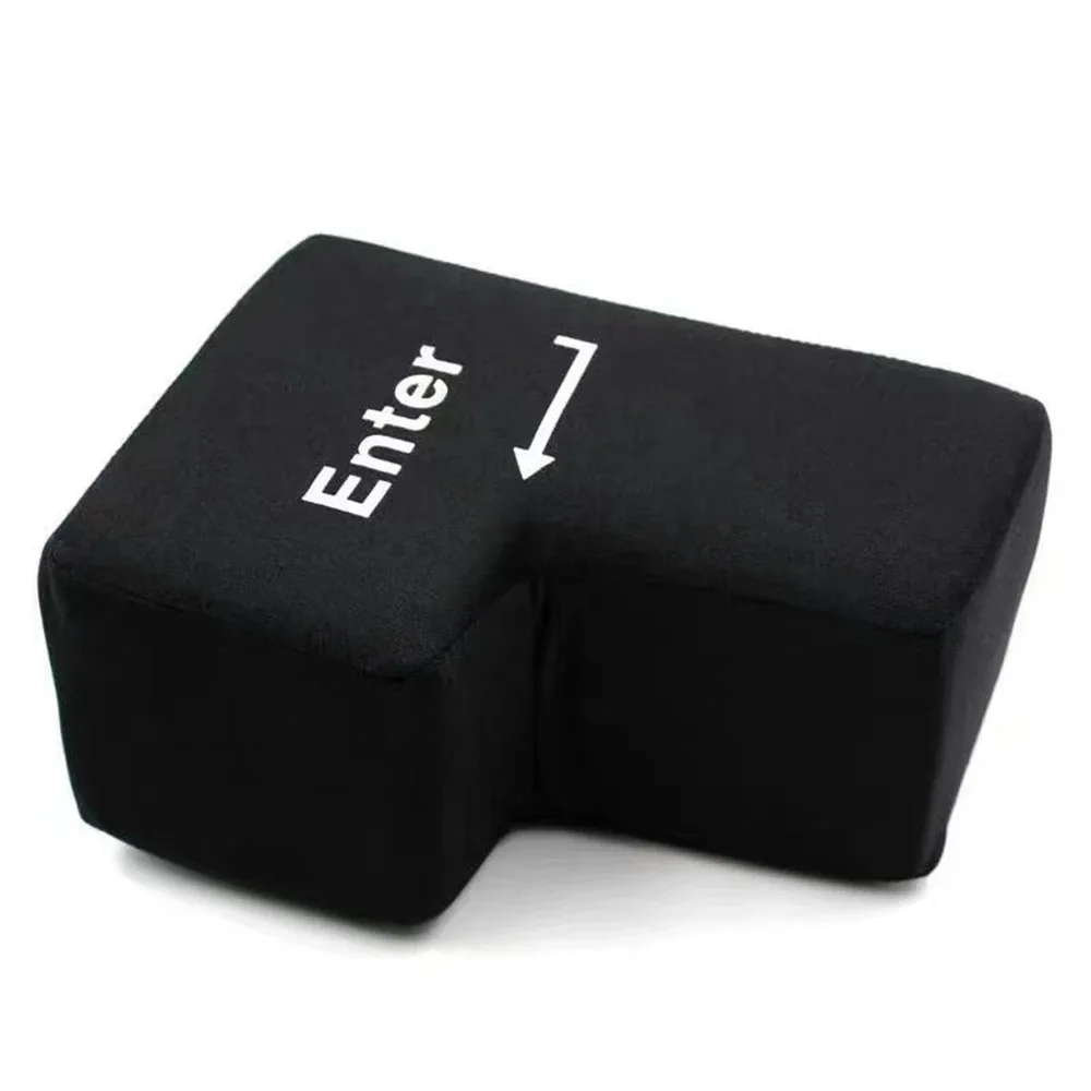 Creative Giant Enter Key Stress Relief Punch Bag Comfortable Plush Throw Pillow Stuffed Toys Usb Connection