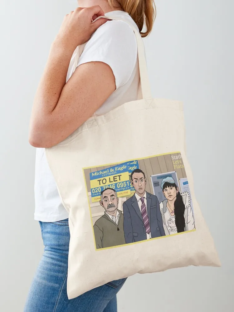 حقيبة تسوق مسطحة من Stath Lets حقيبة تسوق صديقة للبيئة قابلة للطي للتسوق للمتسوقين