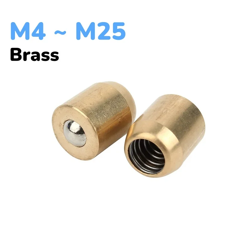 Press fit ball oiler Brass Push Button oiler M4 ~ M25 for Gas Engine Motor Oil Grease oil cup
