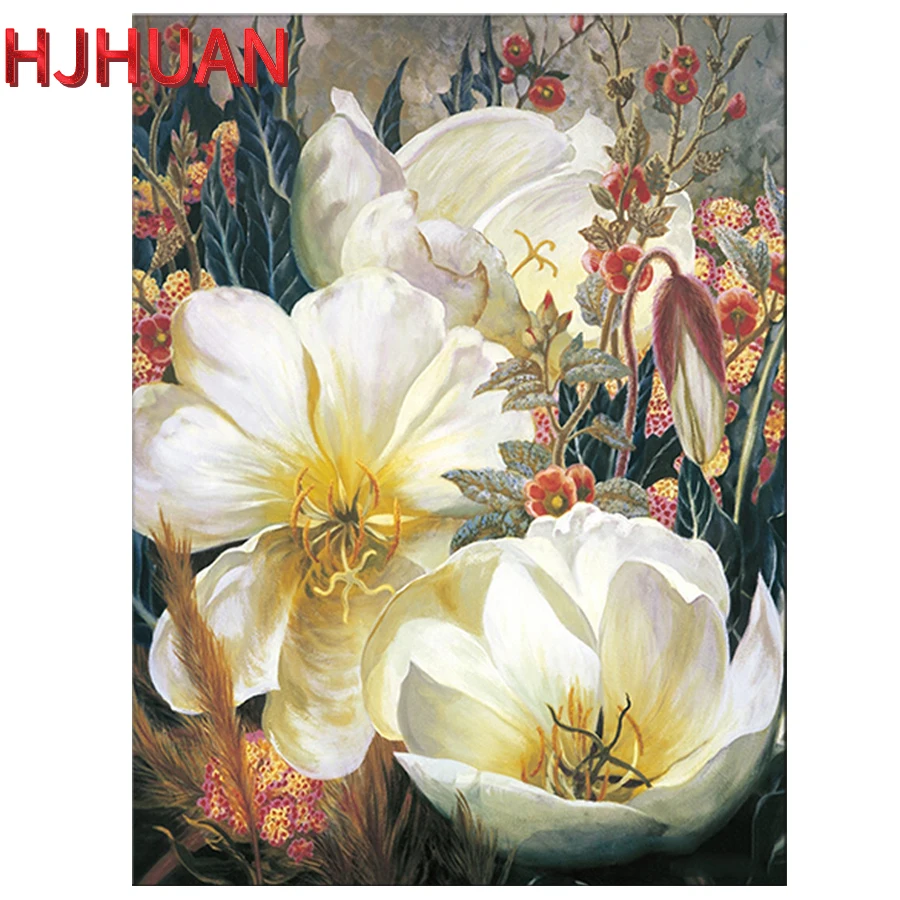 

5d diy full square diamond painting tulip pictures for embroidery round diamond mosaic paintings wall stickers home decoration