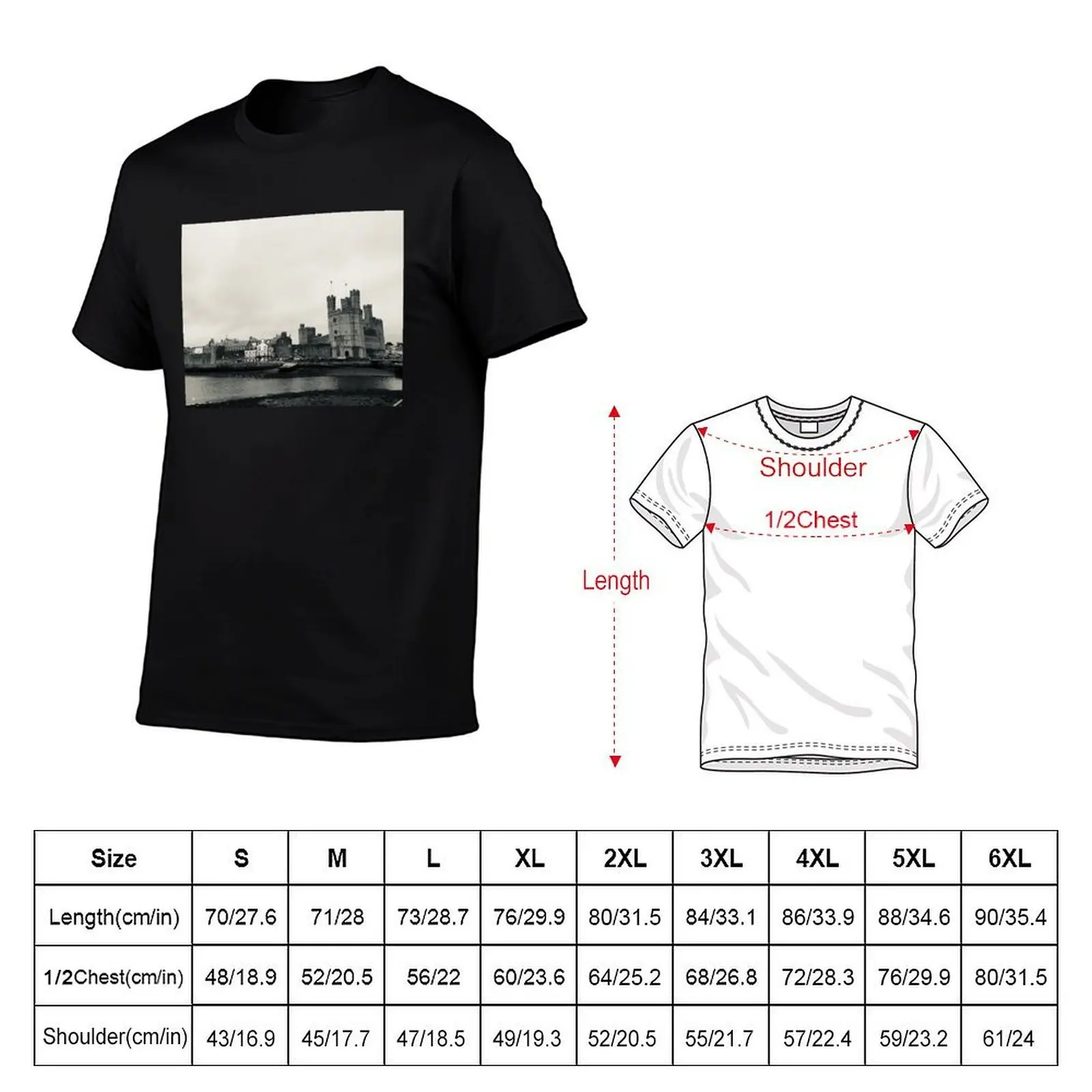 Caernarfon Castle, Wales T-Shirt Outdoor Activity Sports T-Shirt