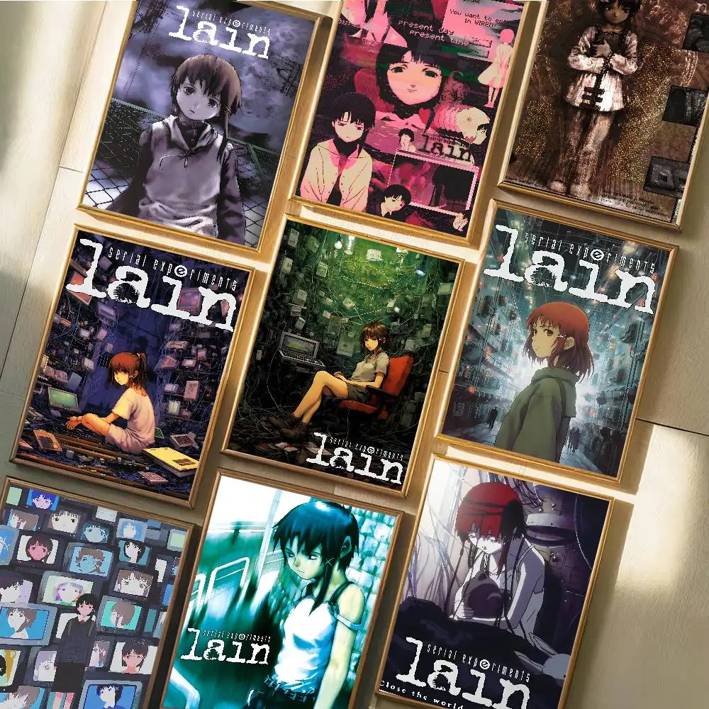 Game Serial Experiments Lain Poster Art With Prints Home Bedroom Living Room Decoration Gift