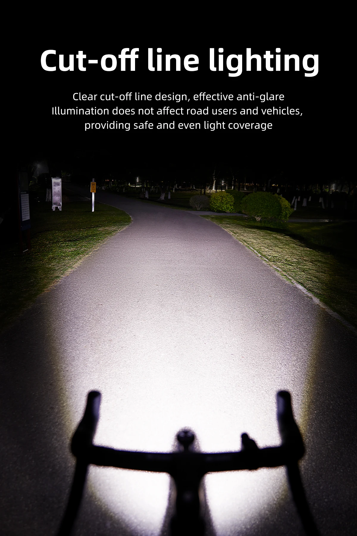 Wireless Remote Suspended Bike Headlight 1200 Lumens Cut-off Line Front Head Lamp Aluminum Alloy Road Mountain CYCLAMI 1200 Pro