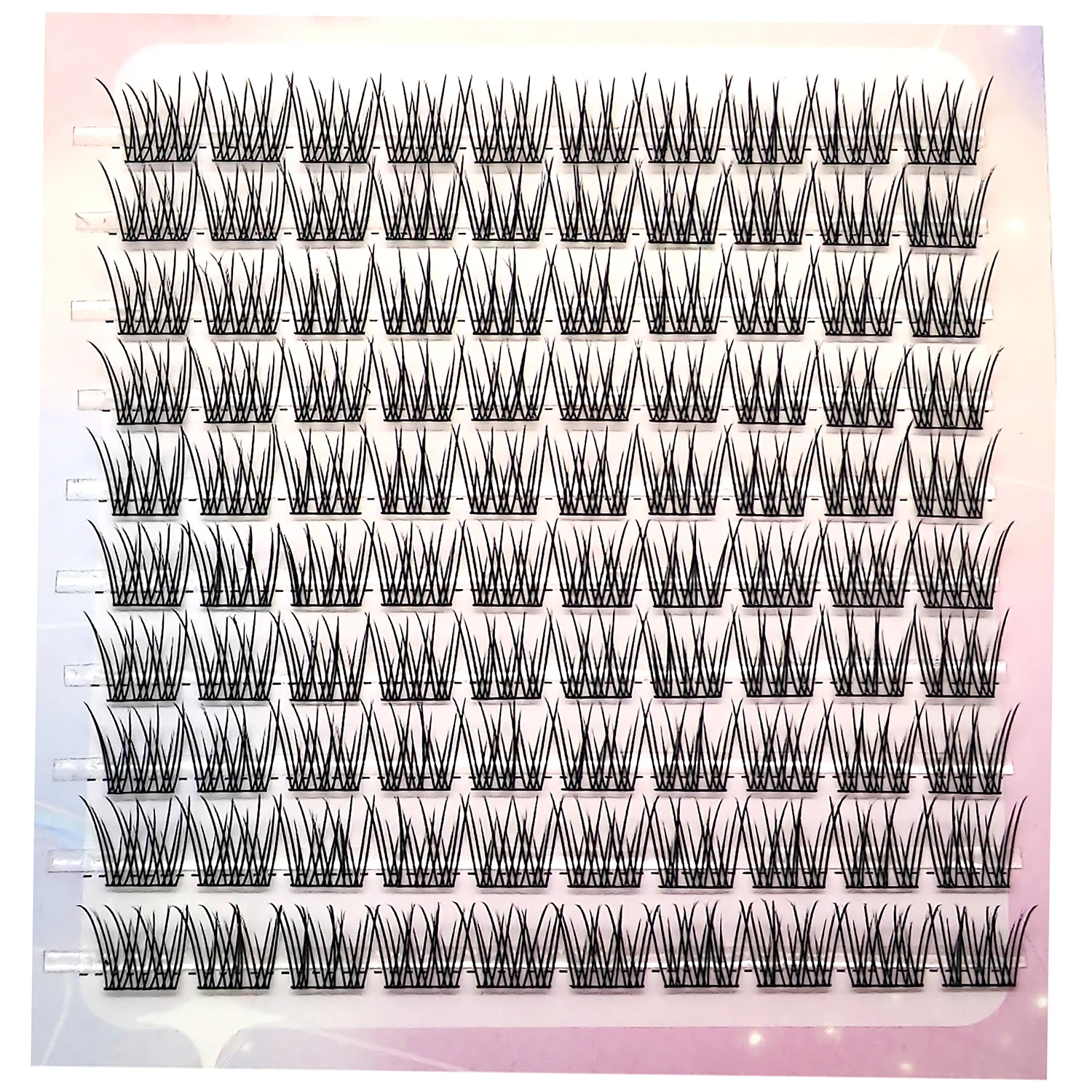 Split Tip Lashes Clusters Softer Lighter Ellipse Flat Eyelash Extensions DIY Clusters Mega Volume Reusable Individual Lashes
