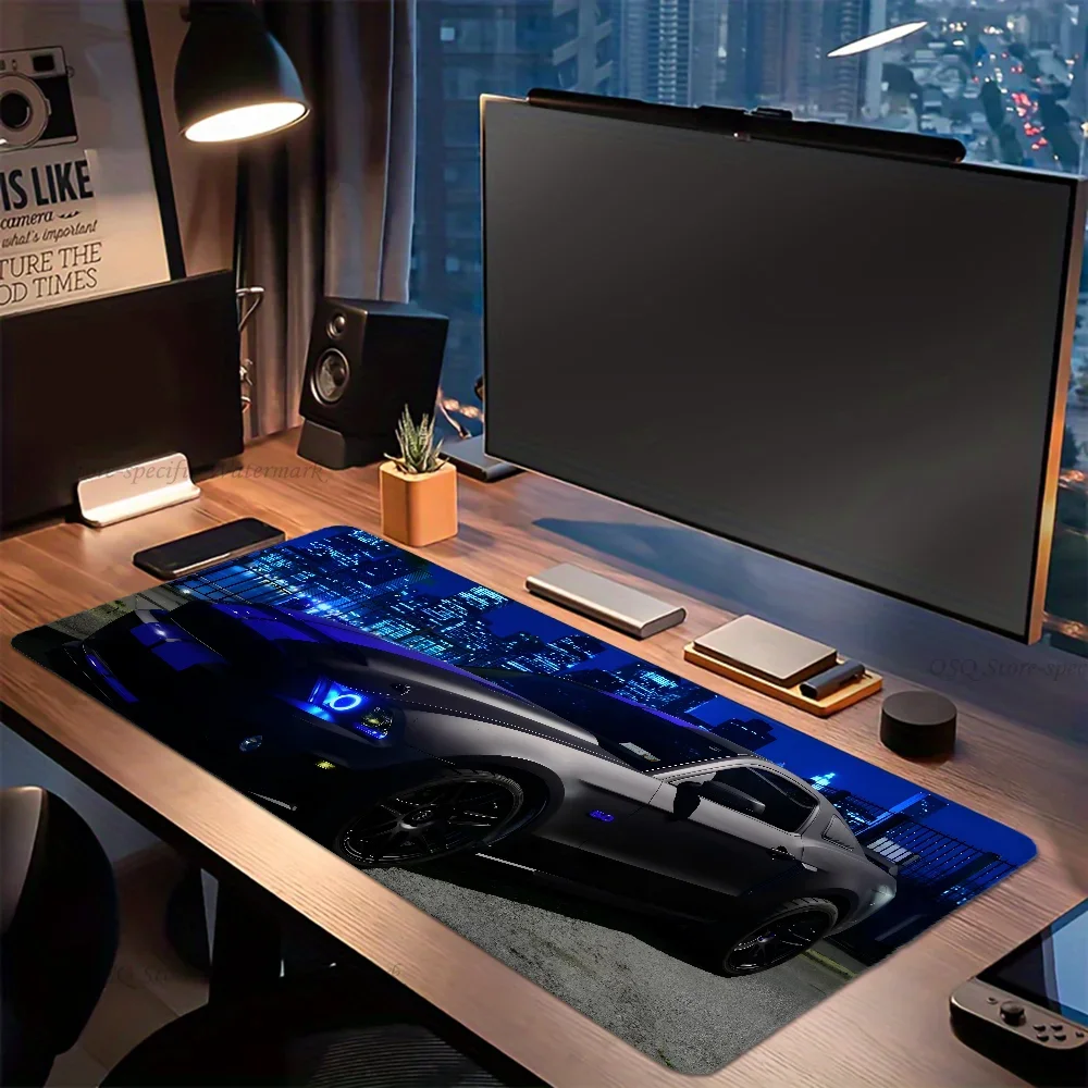 Cool Car F-Ford Mustang Mouse Mat Desk Mat Office Accessories Anime 400X900MM Gaming Mousepad Gamer DeskMats Keyboard Mice Pads