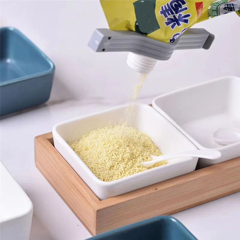 

ABWZ-Salt Bag Sealing Clip Screw Cap Sealing Clip For Seasoning Bag, Milk Powder Snack Food Preservation Kitchen Accessories