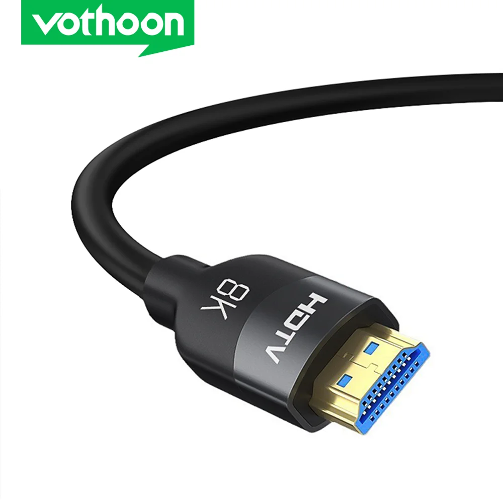 Vothoon 8K Cable 2.1 120Hz 4K HDMI-Compatible 2.1 Cable 8K UHD HDR eARC for HDTV XBox Projector PS5