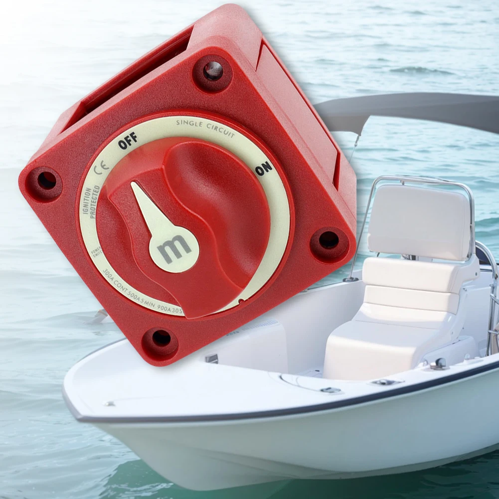 

Выключатель-разъединитель аккумулятора 300А с поворотной ручкой, водонепроницаемый IP66, для автомобилей, лодок, фургонов, квадроциклов, UTV и другой техники