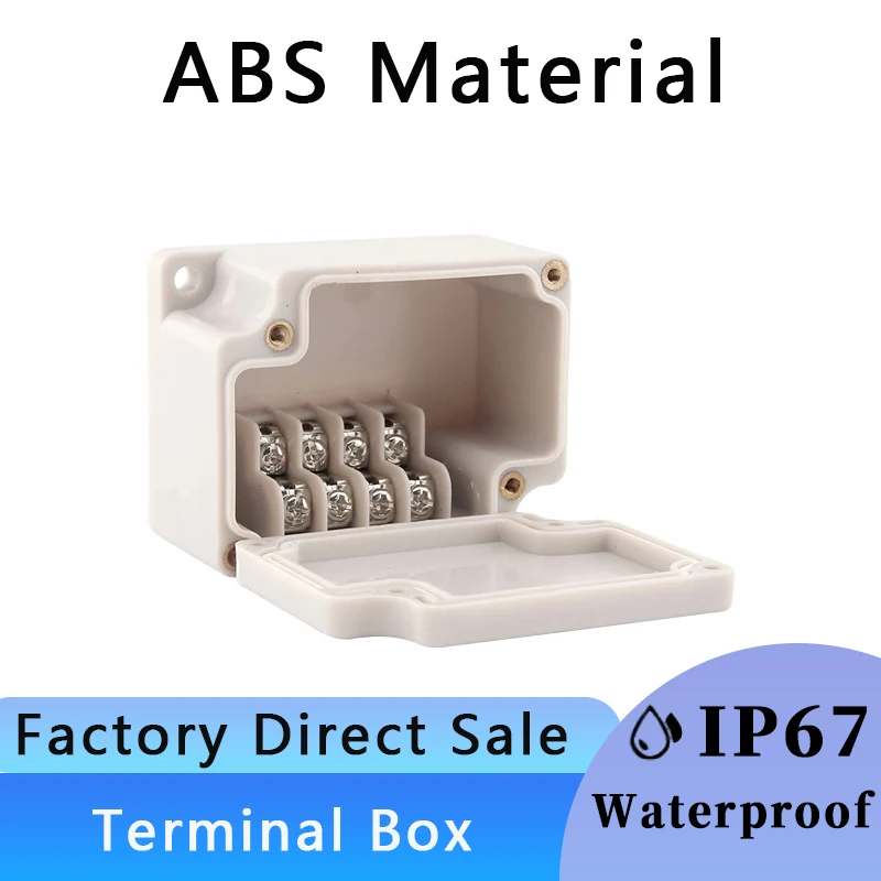 

Terminal Junction Box Outdoor Plastic Distribution Enclosure Case Durable Waterproof Electric Cable Branch Housing