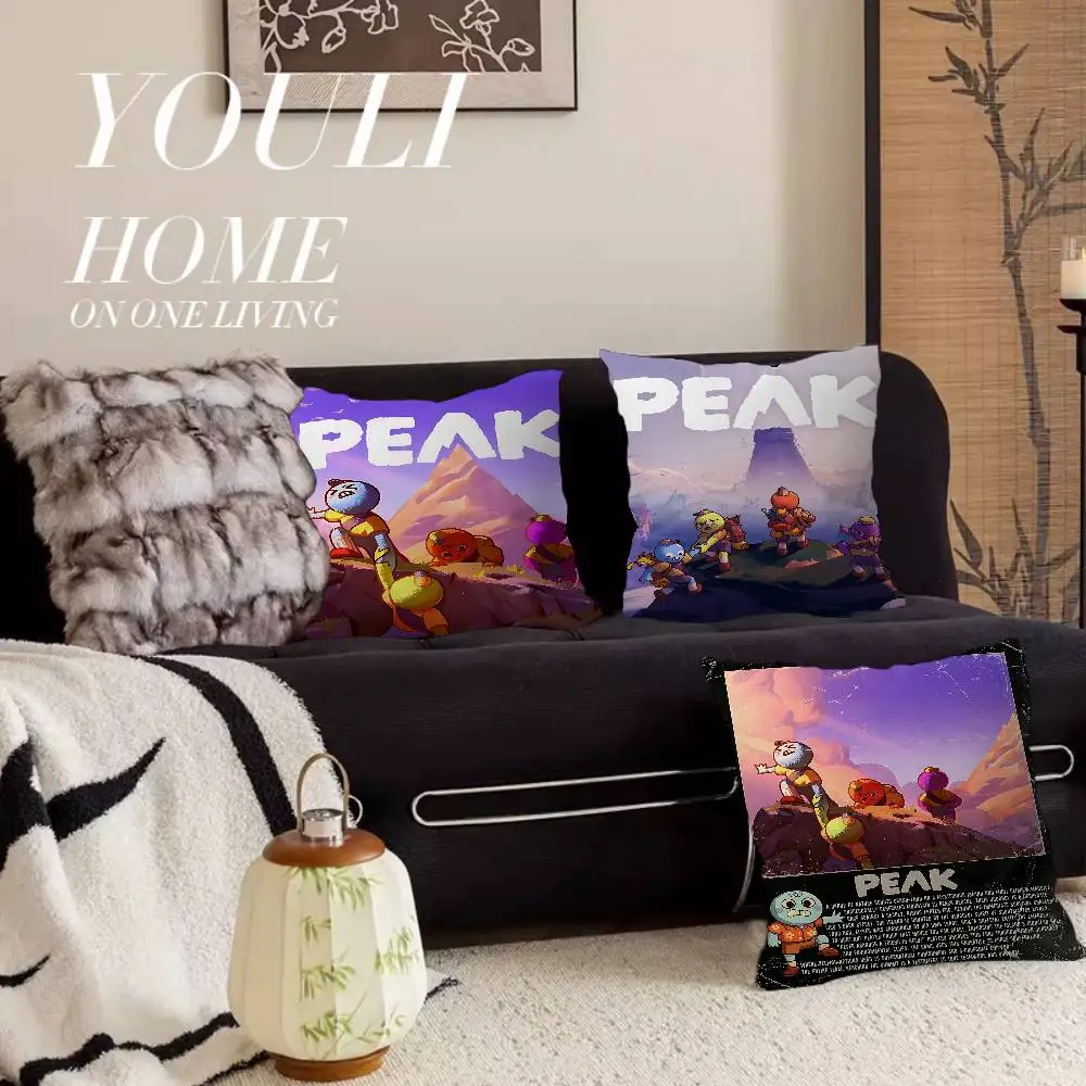 Game PEAK Co-Op Climbing Adventure pillow cover sofa cushion cover home room decoration children gift