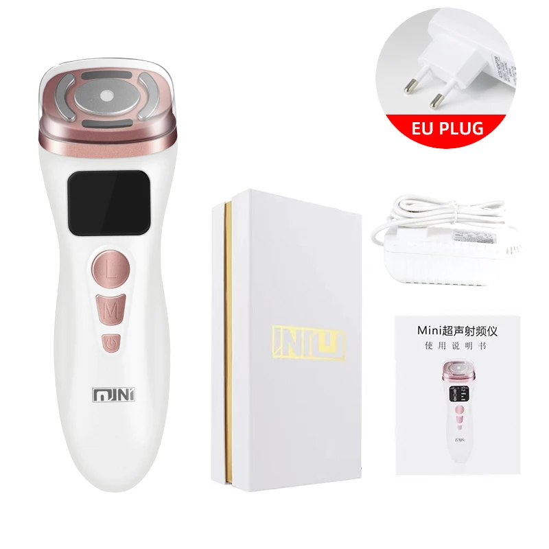 NEW Mini HIFU Machine Ultrasound Machine RF Fadiofrecuencia EMS Microcurrent Lift Firm Tightening Skin Wrinkle Skin Care Product