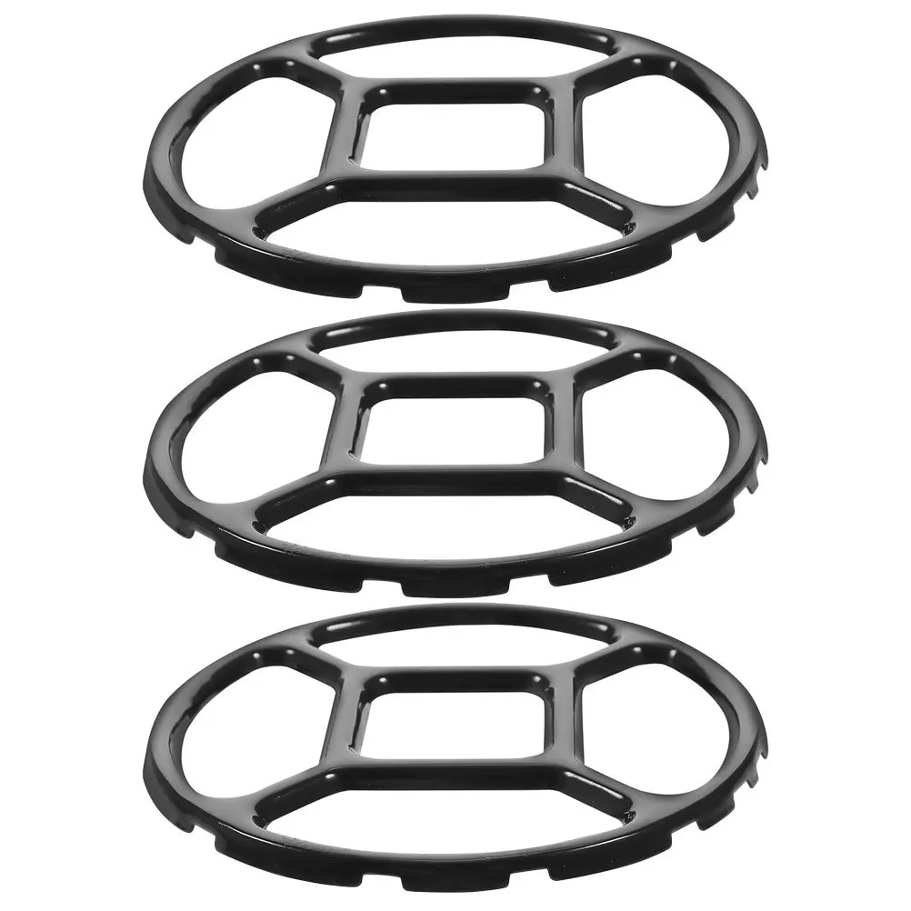 

3Pcs Gas Stove Wok Rings Enamel Pot Holders Heat Balancing Stove Racks Portable Kitchen Accessories Wok Steamer Rack