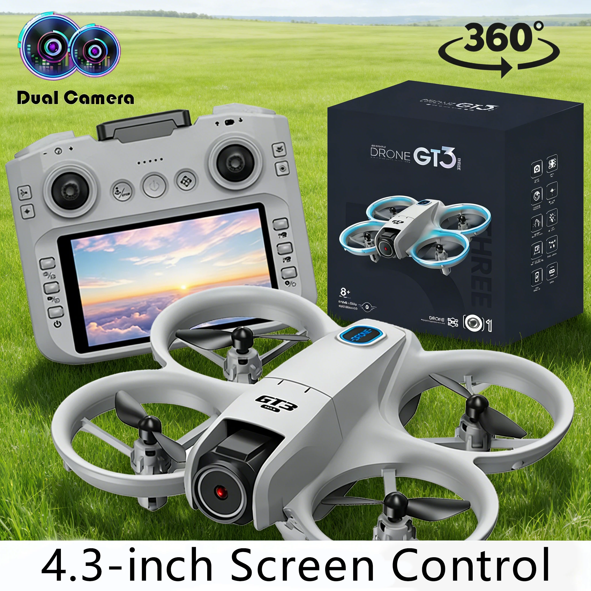 

New Original GT3 MAX Drones 8K Professional WIFI FPV Obstacle Avoidance Optical Flow Positioning RC Quadcopter Toys Gifts UAV