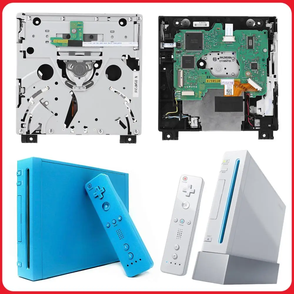 

Модуль для ремонта оптического привода Nintendo Wii D2E: плата оптического привода с двумя ИС для замены, ремонтный компонент для DVD-ROM привода, модуль считывателя дисков
