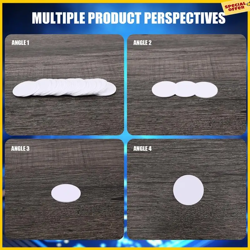 A25P สําหรับ Ntag215 แท็ก NFC, เปล่า PVC เหรียญ NFC การ์ดใช้งานร่วมกับโทรศัพท์มือถือและอุปกรณ์ที่ใช้ NFC ทั้งหมด-(30 ชิ้น)