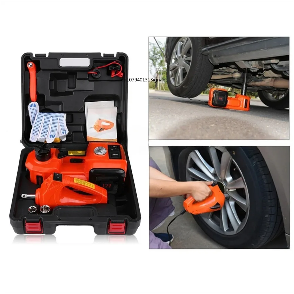 Heavy Duty Electric Scissor Jacks - 5T 12V DC Car Jacks for Garage Repairs and Roadside Emergencies