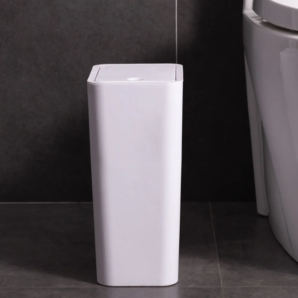 Garbage Can Bathroom Kitchen Waste Basket Office Plastic Square Trash Can Waste Basket Office Separate Collection Box