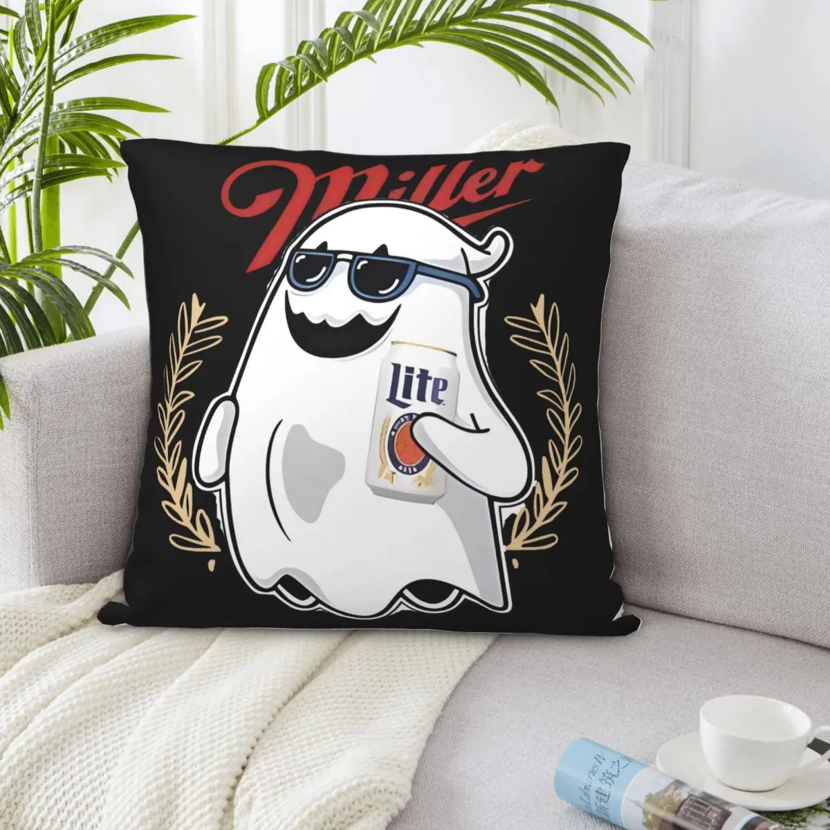 Milerr Lite Ghost Halloween 1 Home Pillows Cover Pillow Covers Decorative Pillow Case Pillow Cover