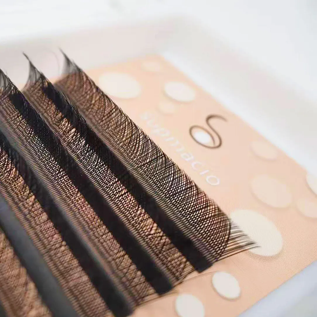 Supmacio 0.10mm YY Lash Y Shape Cílios Extensão Preto Duas Pontas 0.1mm 2D Fãs de Volume Pré-fabricados Cílios Individuais Naturais