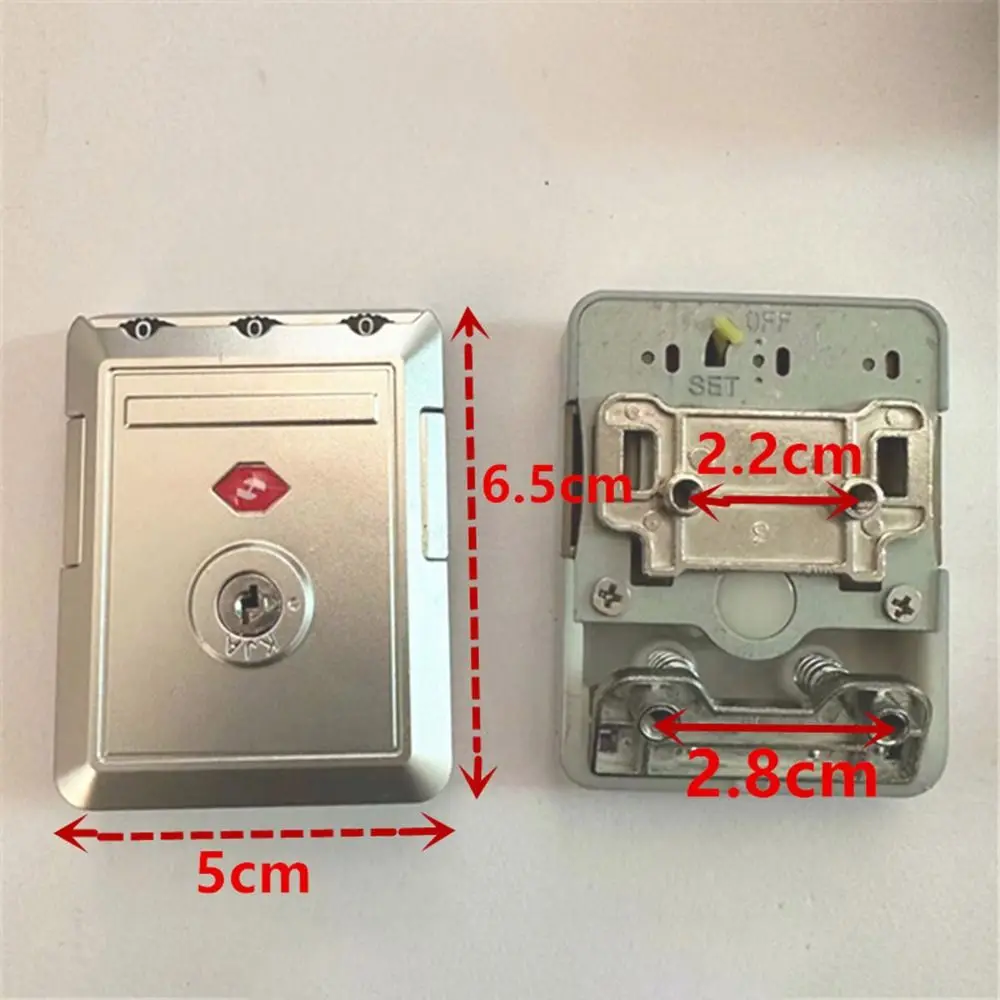 TSA 3 Digit Combination Lock Portable Lock Catch Padlock Suitcase Luggage Coded Lock Security Tool Cabinet Locker Travel