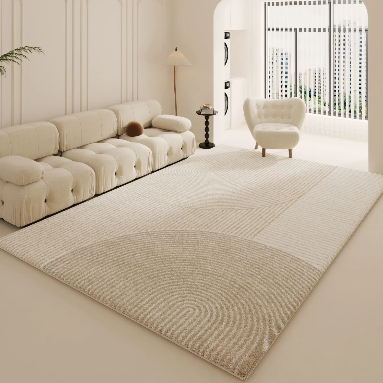 

Modern Simple Carpet Living Room Cream Style Long Hair Household Bedside Blanket 2024 New Floor Mat Wholesale Bedroom Carpet