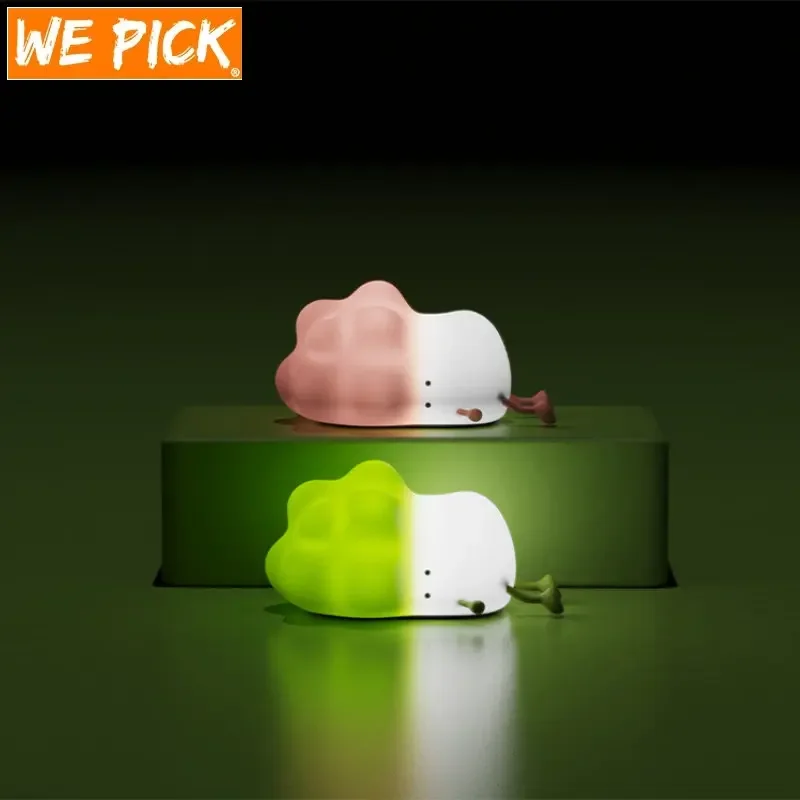 WePick1PC Funny Silicone Night Light Small Lying Vegetable LED Creative Party Gift Sleeping Lamp Cabbage Atmosphere Light