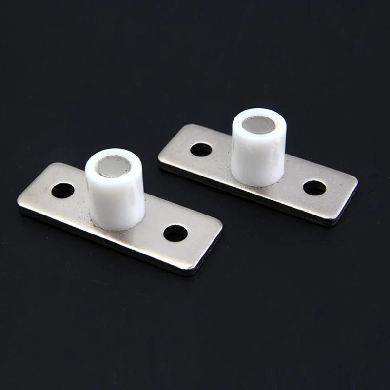 2 Pcs Stainless Steel Sliding Door Positioner Floor-standing Wooden Guide Roller Fixer Wardrobe Accessories