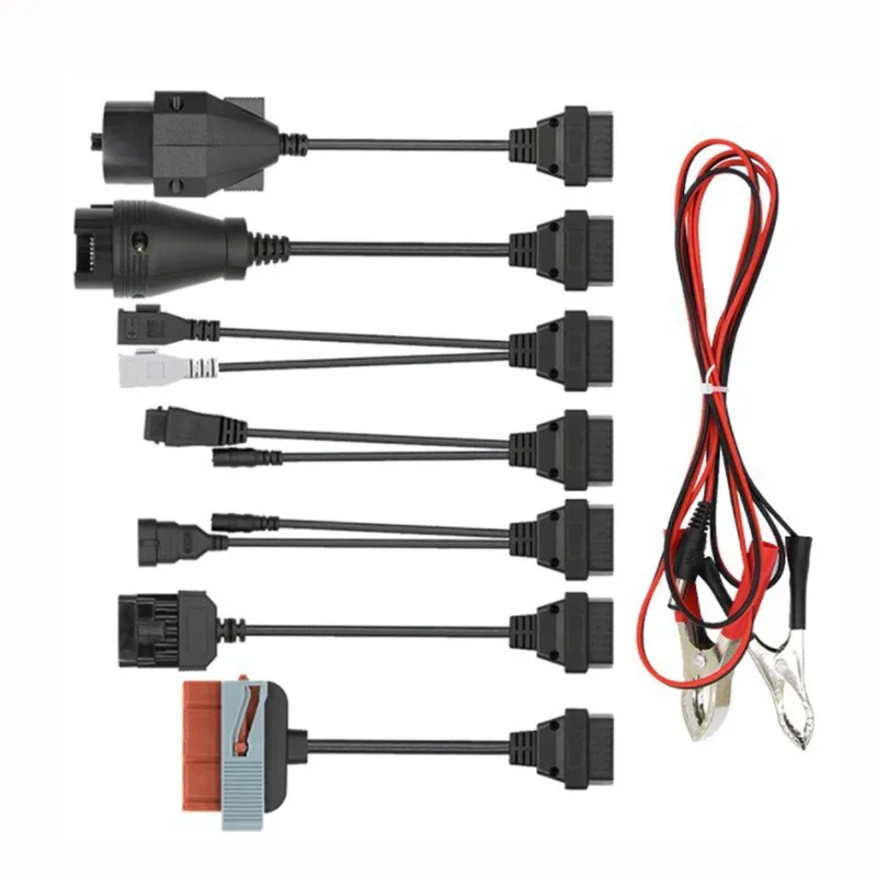 OBD2 Full Set Cable 8Pcs Car Cables kits 8pcs Truck Cables OBD Connector For VCI Pro Plus Car Diagnostic Tool Interface