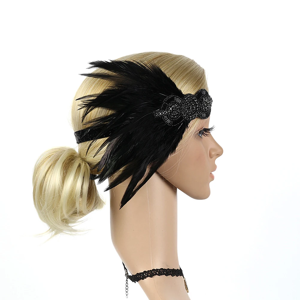 

Headband Party Headdress for Prom Headwear Black Performance Hair Bride