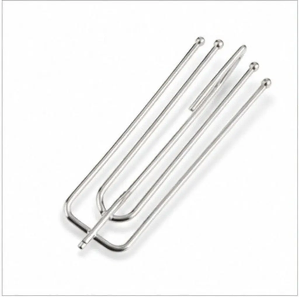 40Pcs Reliable Stainless Steel Curtain 4-Prong Hooks Multi Function Easy Install Strong Grip Pleat Shaping Hanging Hardware