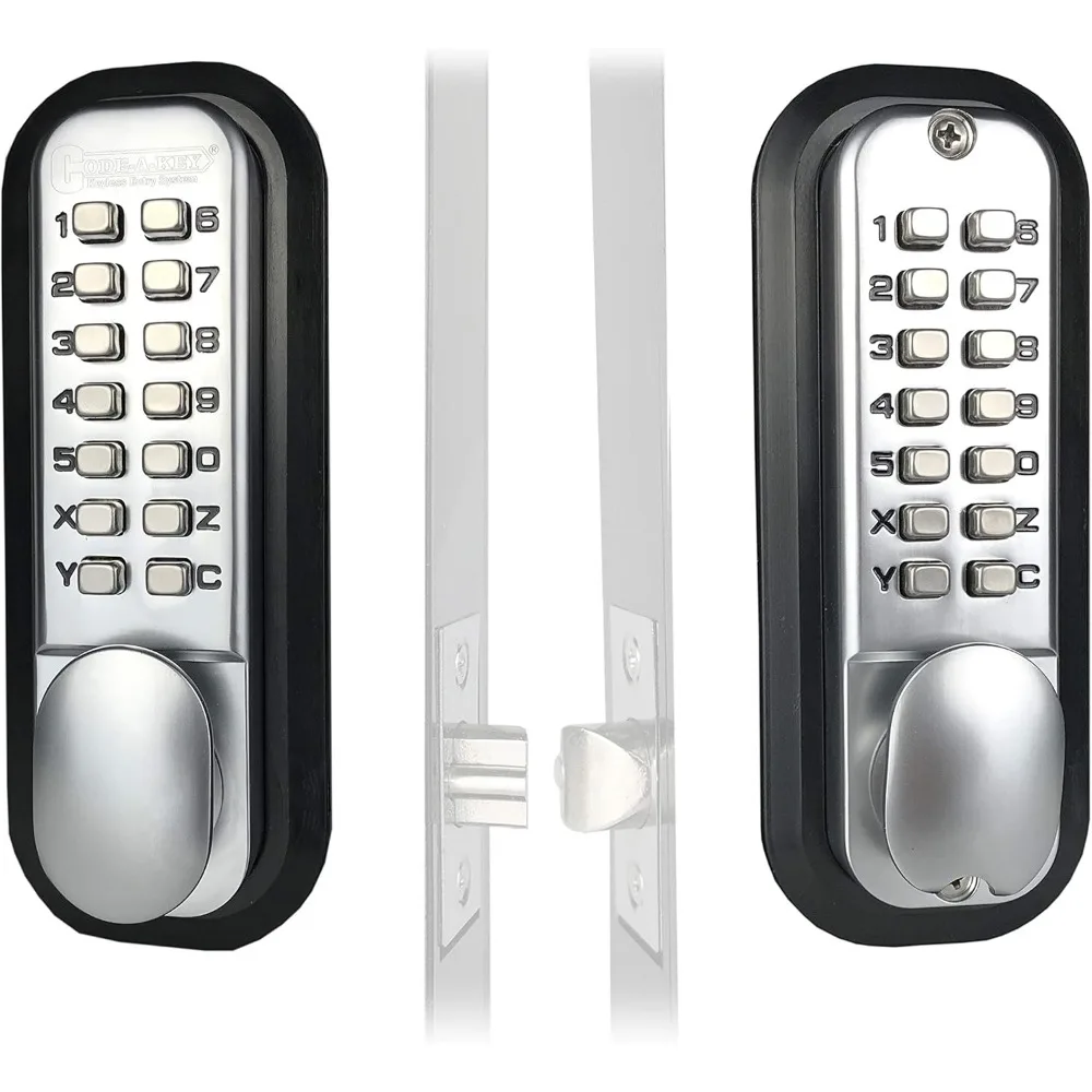 

Механический комбинированный замок без ключа, дверной замок [плоский шпиндель] — двусторонние клавиатуры для ворот, заборов, окон — без батареи