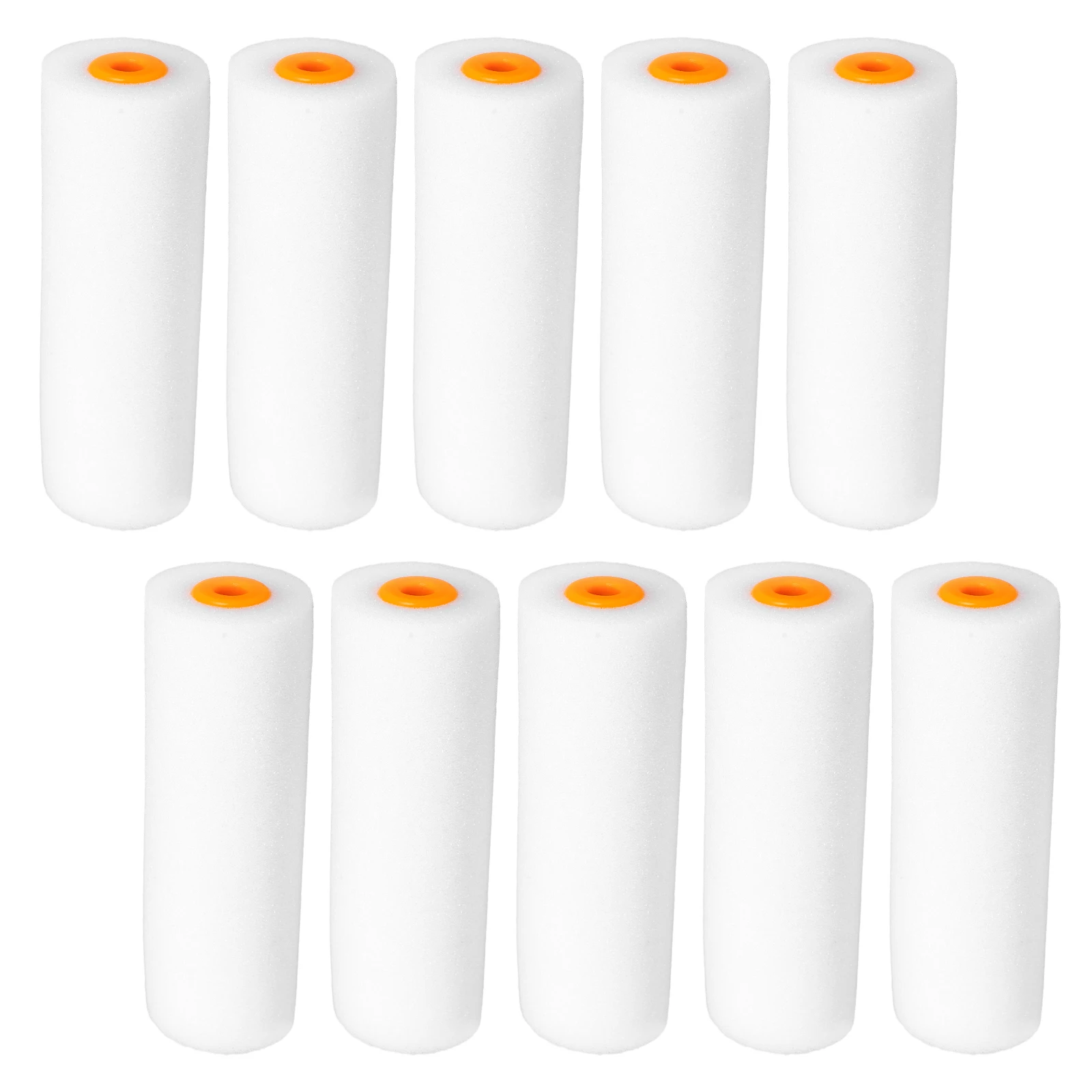 

10pcs Sponge Rollers for Painting Walls Tools 4 Inch Small Size Roller Brush Covers House Decor Art Paint Practical