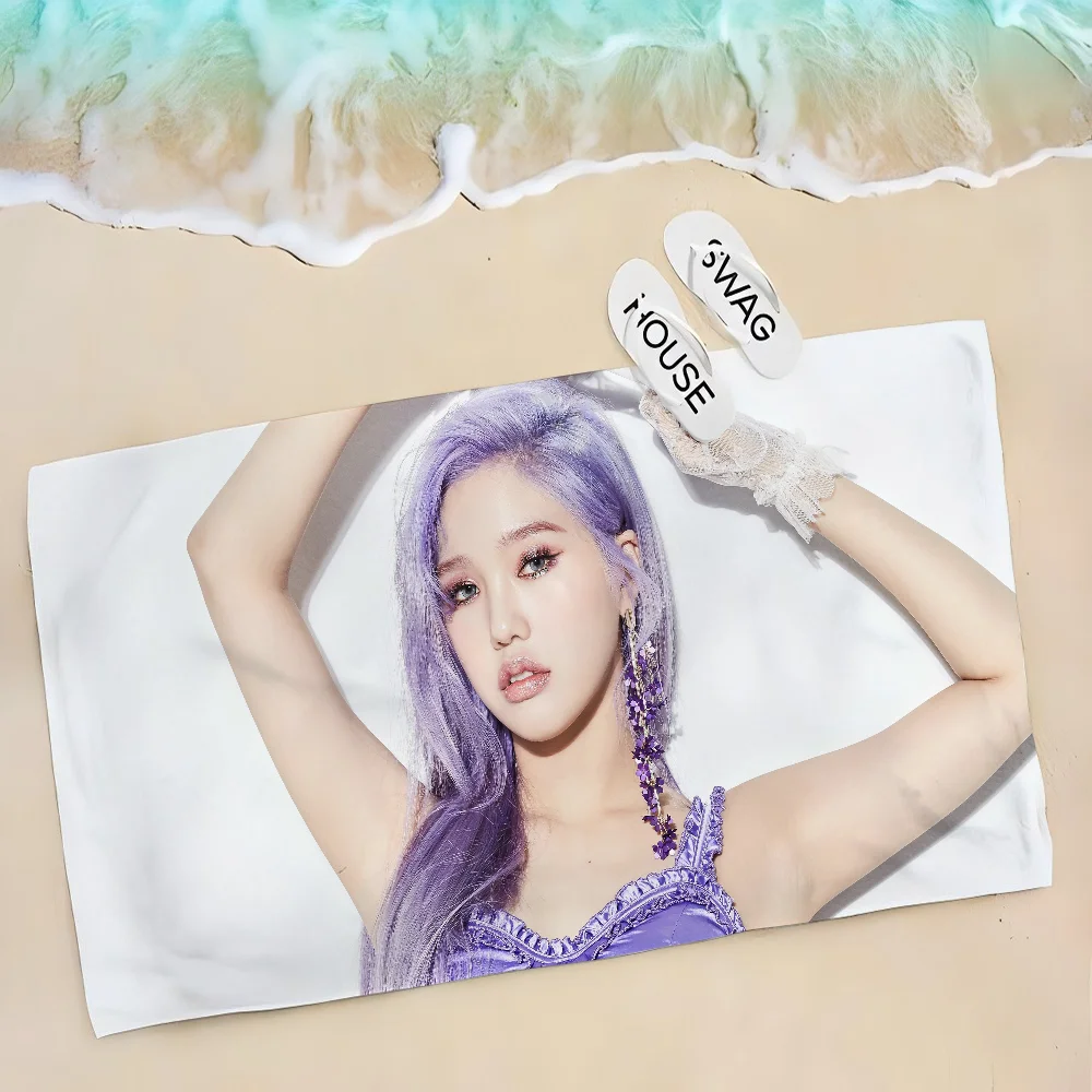 1ชิ้นกลุ่ม kpop ที่มีชื่อเสียงโอ้สาวของฉัน Mimi ผ้าเช็ดตัวชายหาดผ้าไมโครไฟเบอร์แห้งเร็วผ้าห่มชายหาดสำหรับเด็กผ้าขนหนูสระว่ายน้ำ unisex