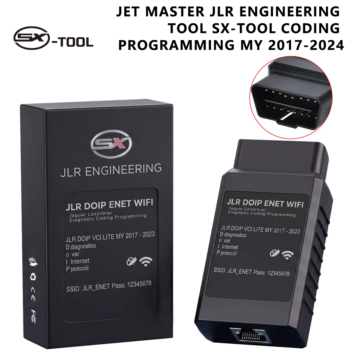 New For Land Rover Jaguar 2018-2025–VCI Coding & Programming Tool–No Pathfinder Subscription Required JLR ENET WiFi DoIP Adapter