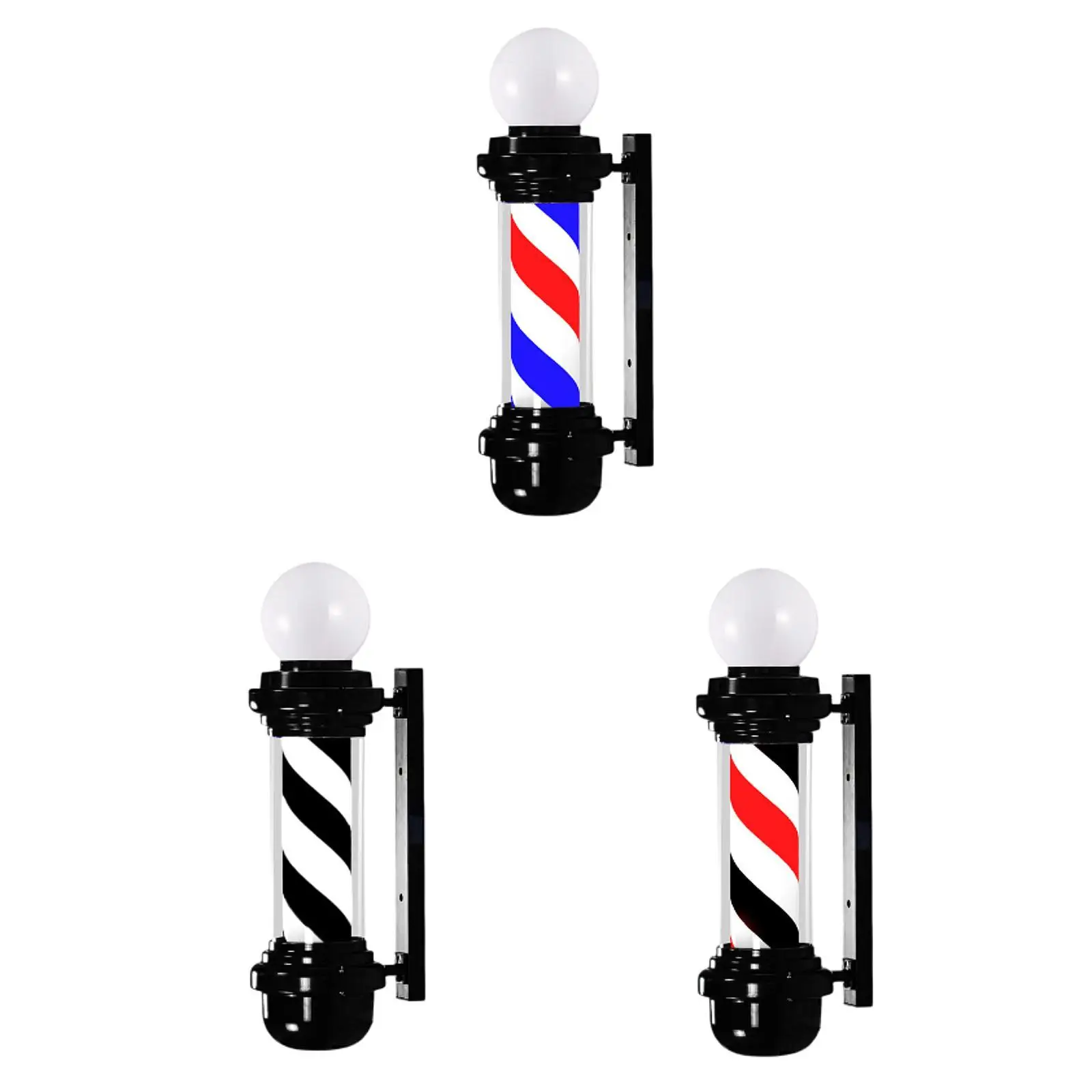 Barber Pole LED Light Hair Salon Signage Light for Barbershop Indoor Outdoor EU Plug