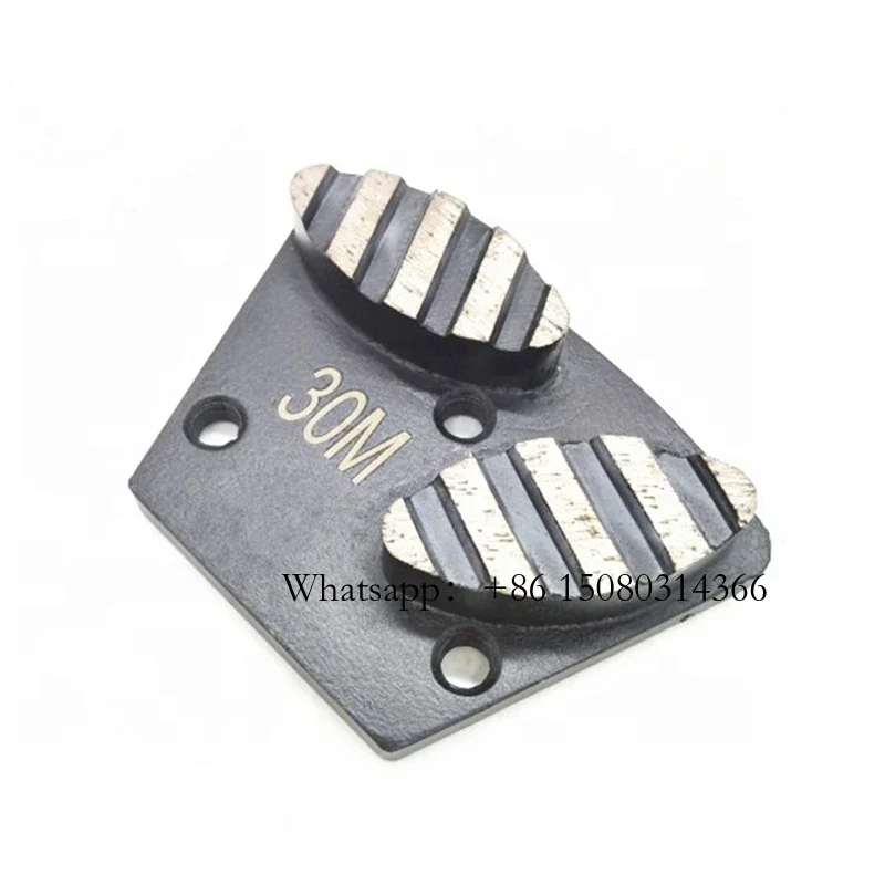 ASL Concrete Coating Removal ASL Sharp Grinding Pad Blastrac Diamond Floor Disc Two Oval Segments With Stripes 12PCS