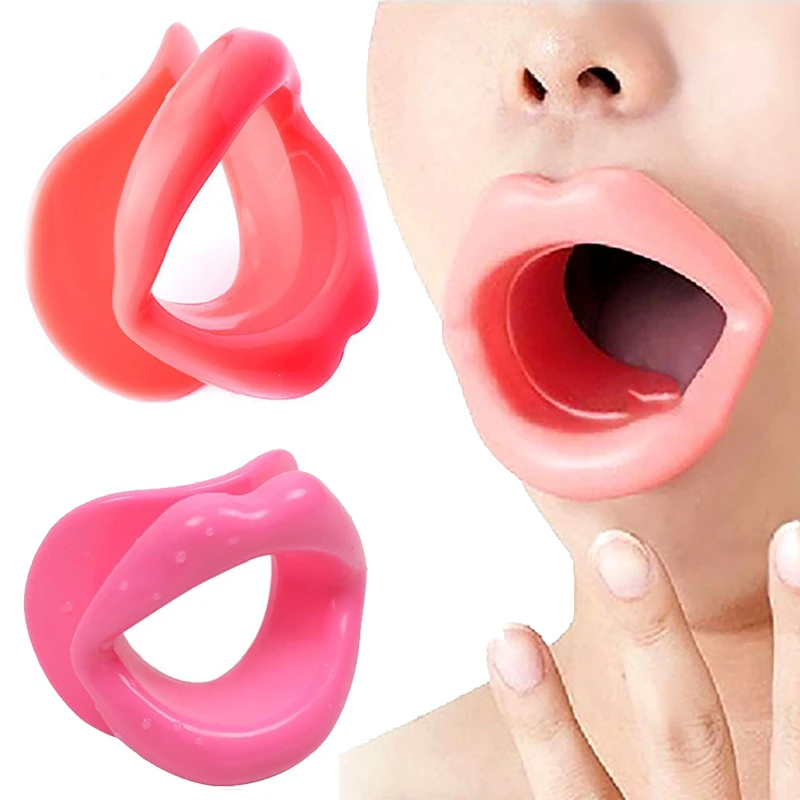 Silikon Gummi Gesicht Schlanker Übung Mundstück Muskel Anti Falten Lip Trainer Mund Massagegerät Exerciser Mundstück Gesichtspflege
