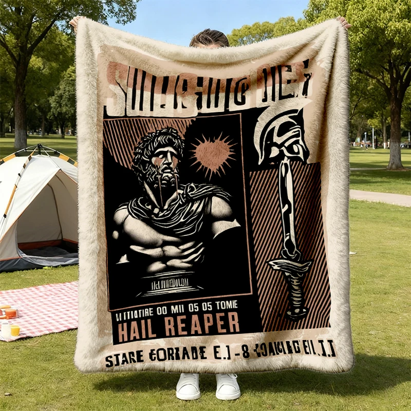 SONS OF ARES Red Rising Cozy Blanket, Red Rising Merch Book Lover Gift Warm Blanket, Booktok, Bookish Soft Blanket