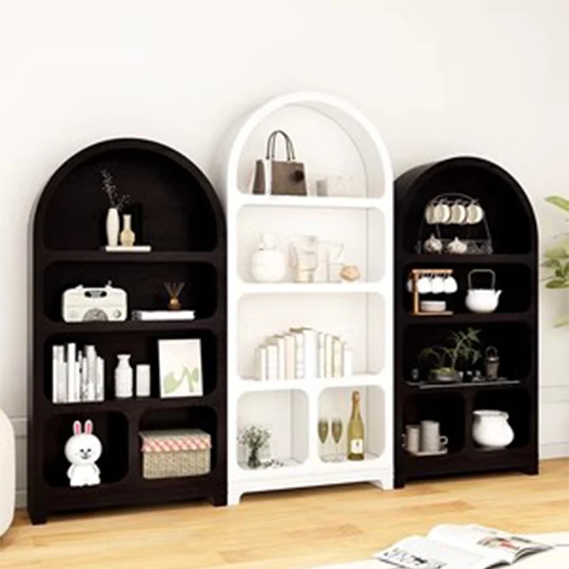 Nordic White Display Cabinet Storage Bins Entryways Arched China Space Saving Cabinet Korean Gabinete Living Room Furniture