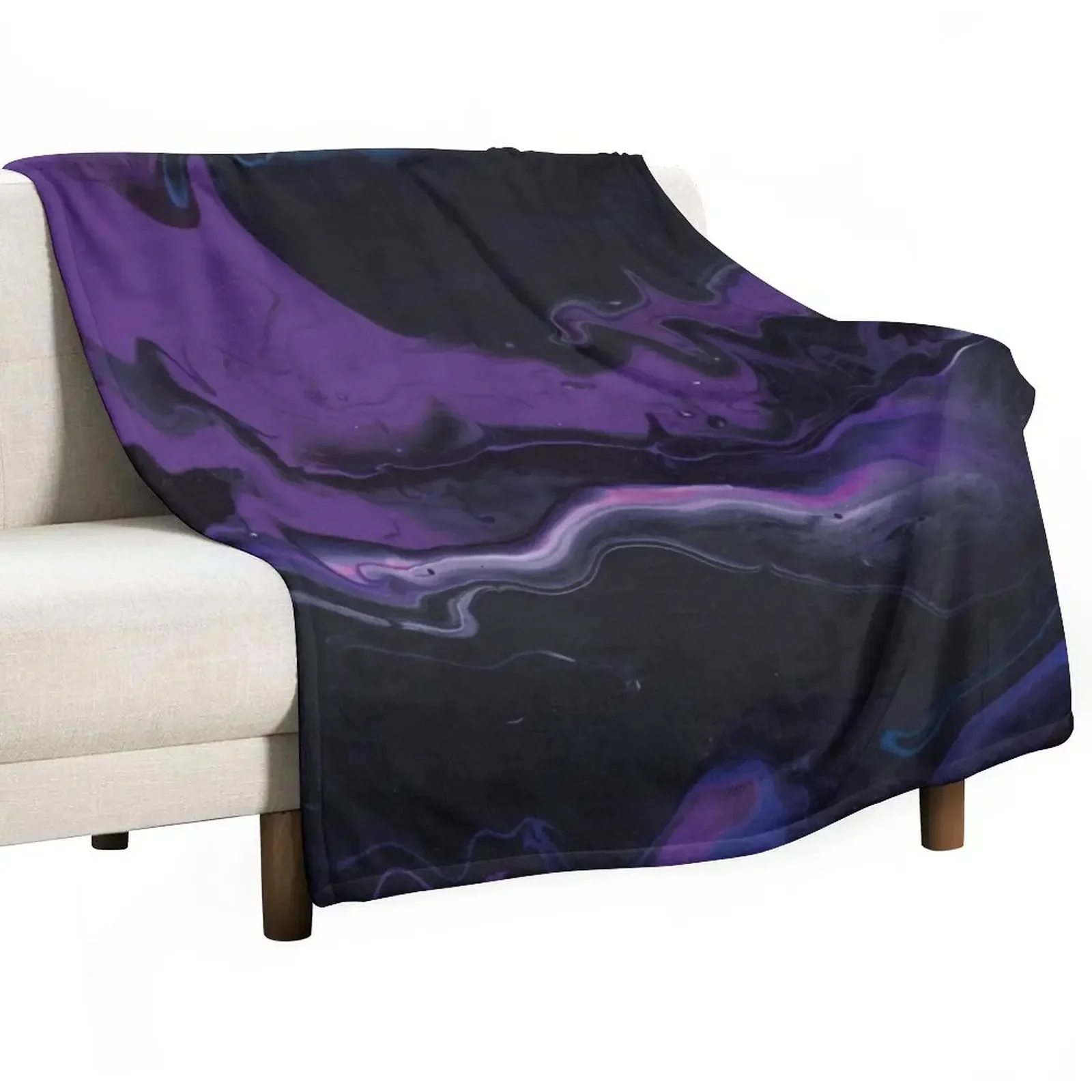 

blue purple black white Throw Blanket Heavy Blankets For Bed Blankets