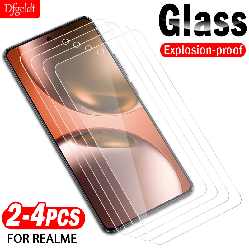 2-4Piece Full Cover Screen Protector for Realme GT 7 GT 7T Note 70T 60X 60 50 Tempered Glass for Realme GT7 GT6 GT5 GT3 GT2 Pro