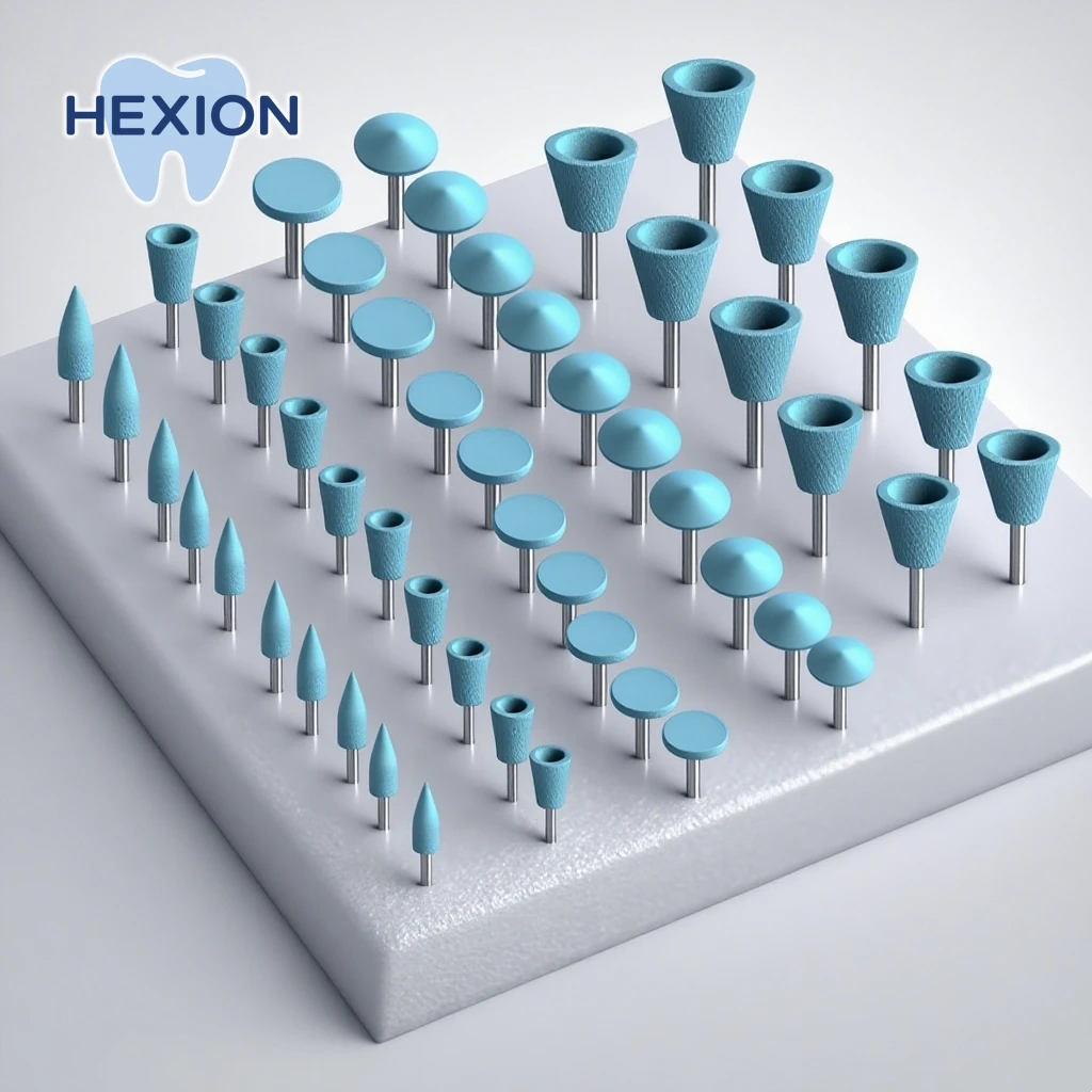 

HEXION 50 шт./компл. 2,35 мм профессиональные стоматологические силиконовые полировальные боры-отбеливание зубов/полировальная дрель аксессуары для стоматологии
