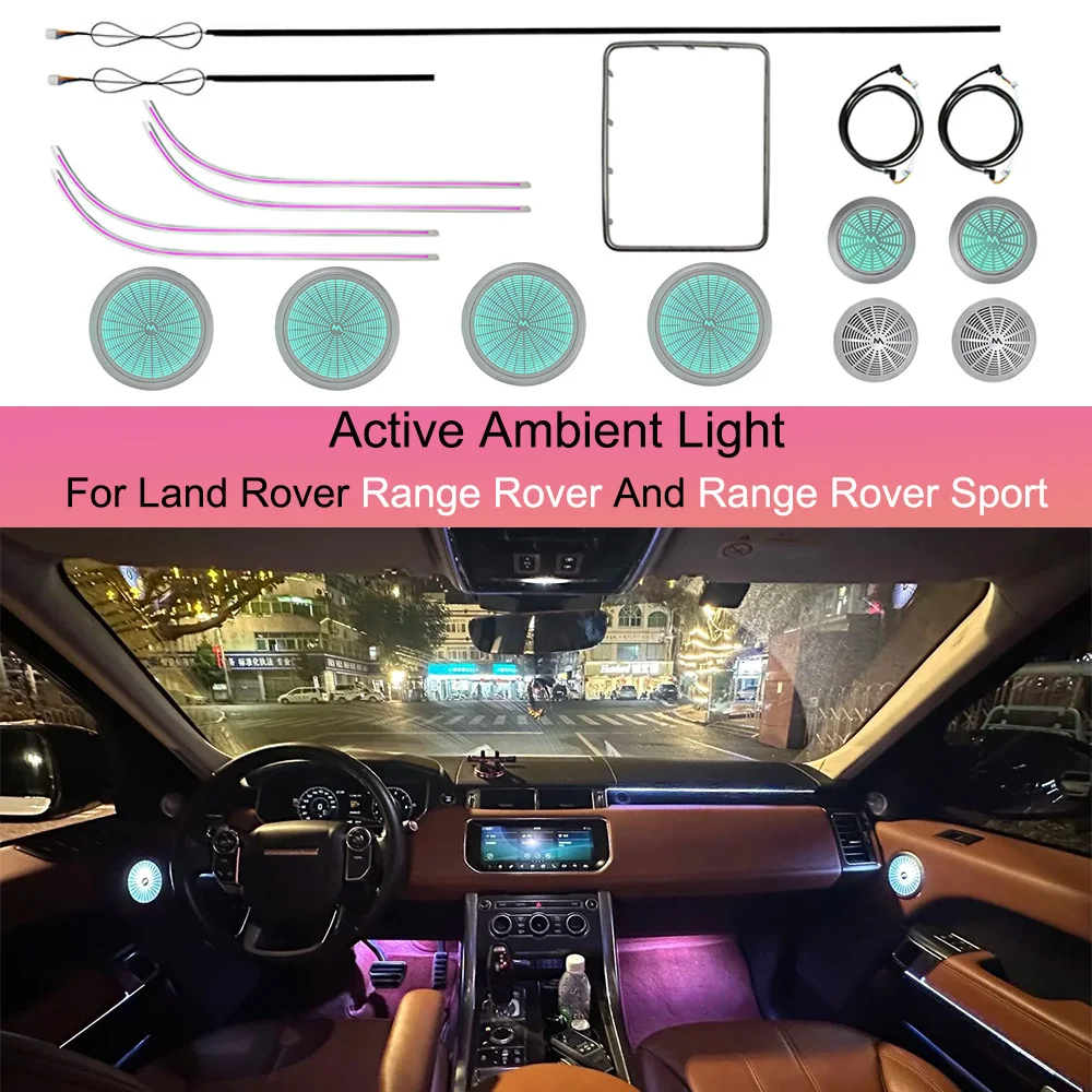 Dynamic Active Ambient Light  For Land Rover Range Rover 2013-2017 Land Rover Range Rover Sport 2014-2022 Upgrade Accessories
