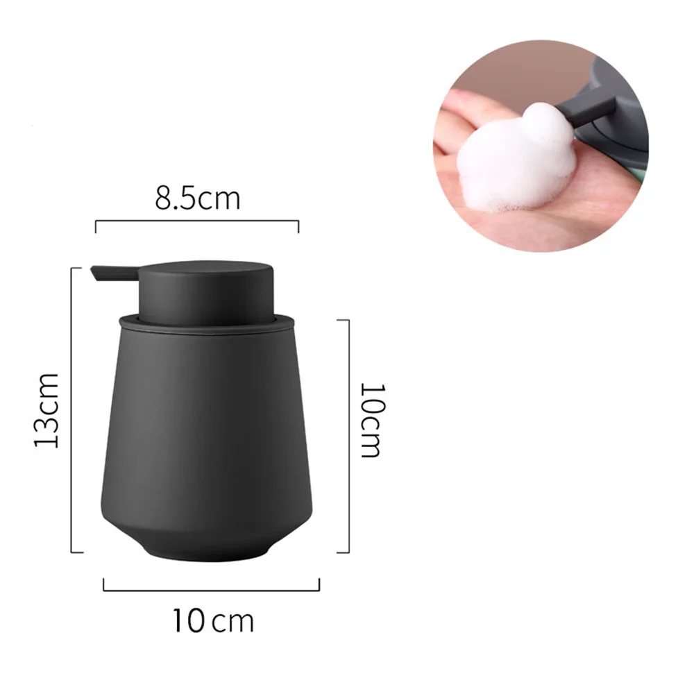 300ml Foaming Soap Dispenser, Ceramic Emulsion Bottles for Hair Conditioner and Shampoo,  Bathroom Empty Refill Storage Bottle