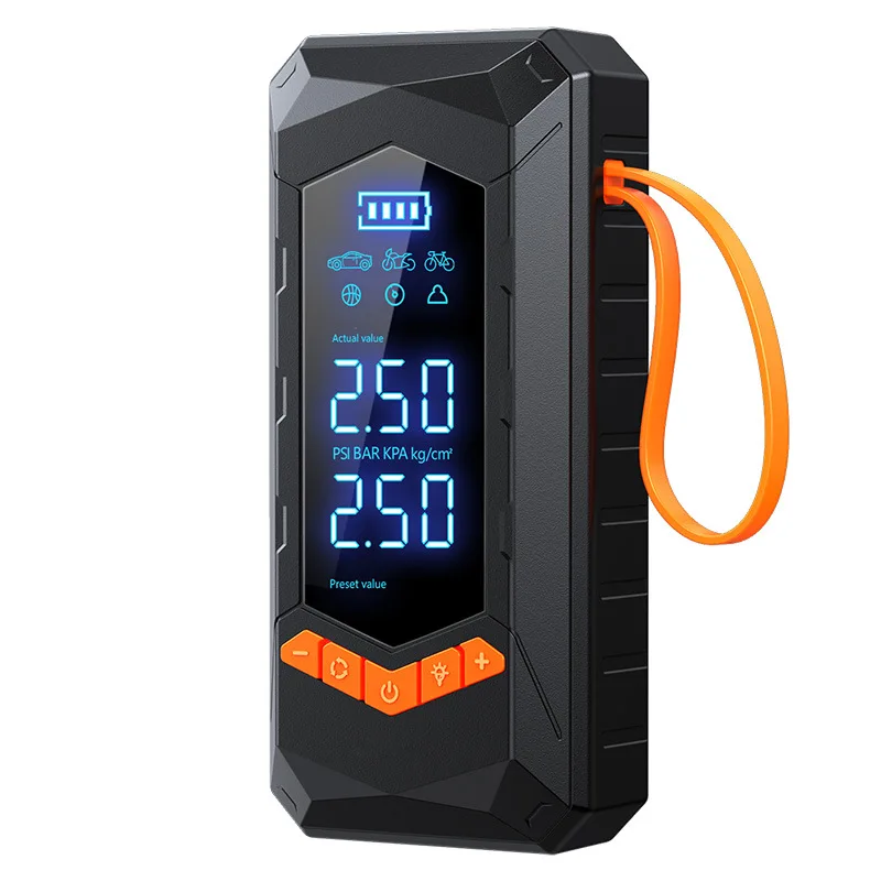 Portable Smart Wireless Digital Display Car Air Pump Multi-Function Dual-Use Tire Inflator ABS Material 150psi Car Inflator